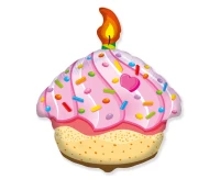 Foil balloon 24" FX - Muffin,  unpacked (flat)
